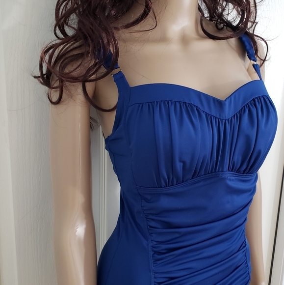 La Vie En Rose, Royal Blue Tankini - Picture 4 of 14